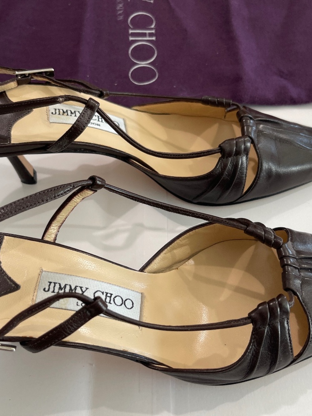 Jimmy Choo Slingback pointed toe pump